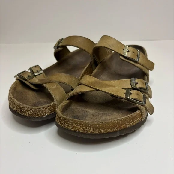 Birkenstock Franca Women’s Slide Sandals Tobacco Oiled Leather Size 39 ? - Picture 8 of 16